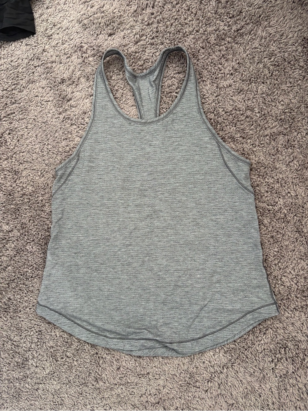 Lululemon Gray Racerback Tank Top - Lightweight Women's Activewear